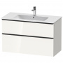 Duravit D-Neo Тумбочка подвесная 62.5x101x46.2 см, раковина, 1 ящик цвет: белый высокоглянцевый