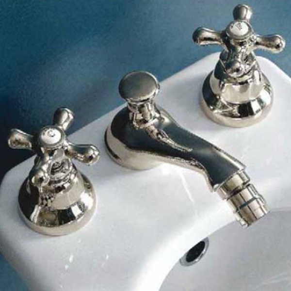 Sbordoni Etruria Смеситель для биде на 3 отверстия, цвет: никель