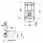 Duravit DuraSystem Рама для установки подвесного унитаза Basic 84x50x15.5 см