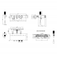 Carlo Frattini Switch Смеситель для душа встраиваемый, термостатический, с запорным вент, 2 режима, цвет: хром