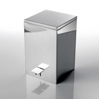 Decor Walther TE 70 SC Ведро 20x20x32см, с педалью и крышкой, softclose, напольное, цвет: сталь полированная