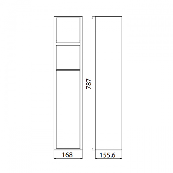 EMCO Asis 150 Модуль для унитаза настенный, ершик, держатель т/бумаги, запасного рулона , правый/левый, цвет: алюминий/черный