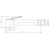 Bossini Paloma Душевая лейка D 34 мм, с клапаном подачи, материал: латунь, цвет: хром