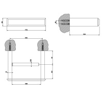 Gessi Eleganza Держатель для туалетной бумаги, подвесной, цвет: шлифованное золото