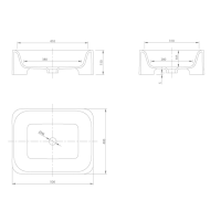 KNIEF Feel Раковина 50х40х15 см, без отв., цвет: белый матовый