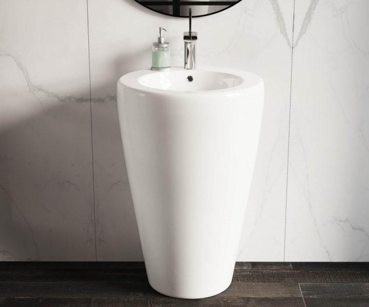 Умывальник-моноблок Ceramica Nova белый CN1807