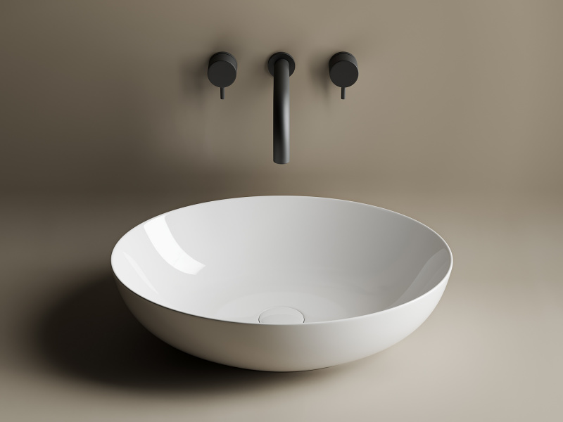 Умывальник чаша накладная овальная Element 520*395*130мм Ceramica Nova белый CN6017