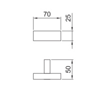 Fantini Linea Крючок подвесной, цвет: черный матовый
