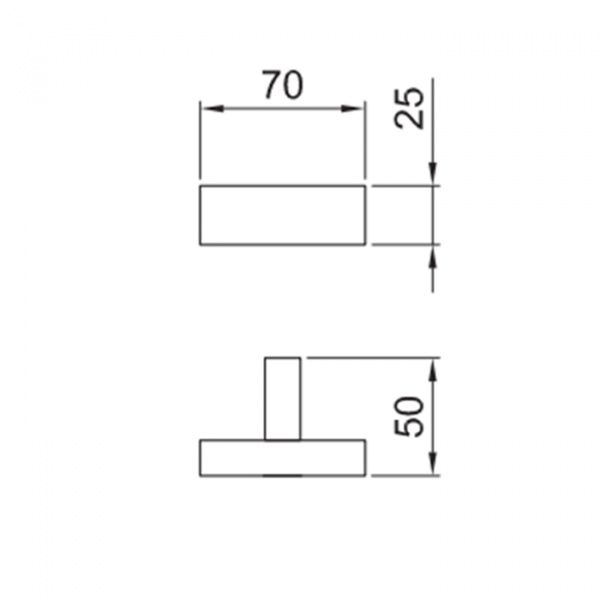 Fantini Linea Крючок подвесной, цвет: черный матовый