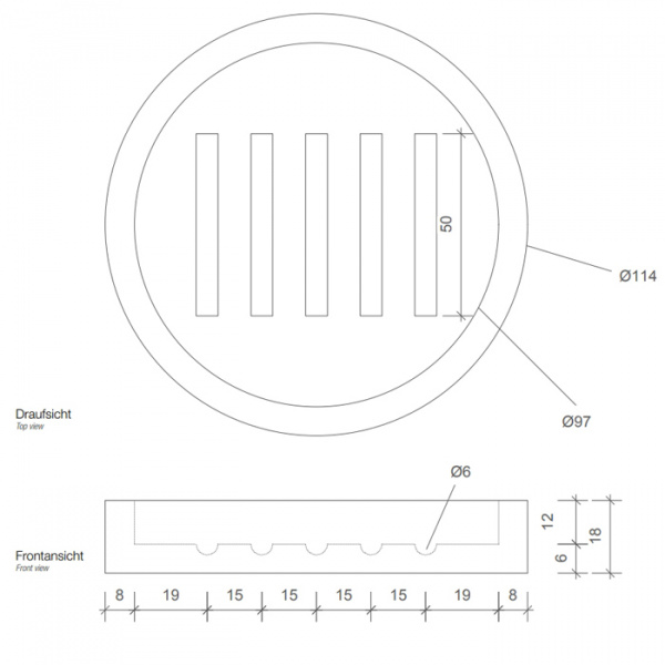 Decor Walther Stone SA Мыльница настольная, цвет: белый