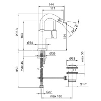 Fantini Cafe Смеситель для биде, 1 отверстие, цвет: хром