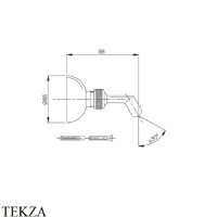 Carlo Frattini Wellness Держатель для душа, цвет: золото