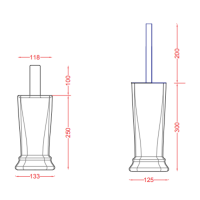 Artceram Civitas Держатель т/бумаги, напольный, керамика, цвет: белый
