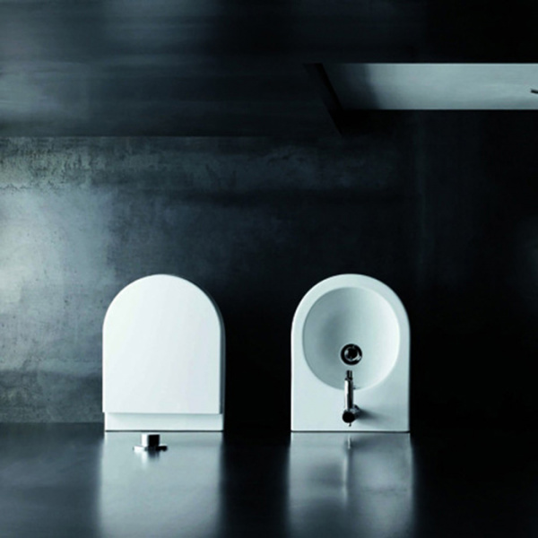 AZZURRA NUVOLA Mini Биде подвесное 46х35см c 1 отв., с креплением KIT2000CF цвет: белый