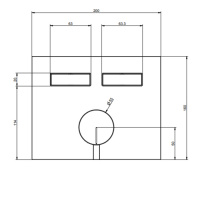 Gessi Hi-Fi Смеситель для душа, с включением до 2 источников одновременно, внешняя часть, цвет: Black Metal Brushed PVD