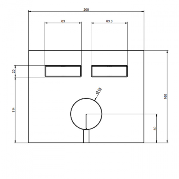 Gessi Hi-Fi Смеситель для душа, с включением до 2 источников одновременно, внешняя часть, цвет: Black Metal PVD