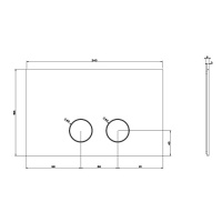 Gessi Клавиша смыва для унитаза, двойная, для систем инсталляций Geberit Sigma8 и Sigma12, цвет: черный матовый