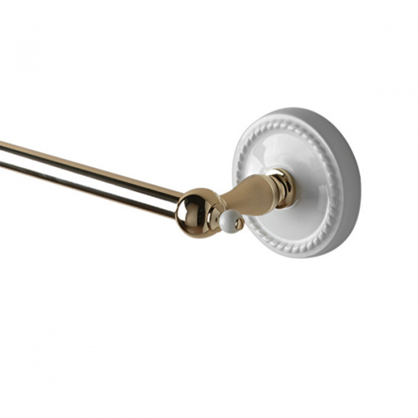 Devon&Devon Dorothy Полотенцедержатель подвесной, 61см, цвет: золото светлое/белый