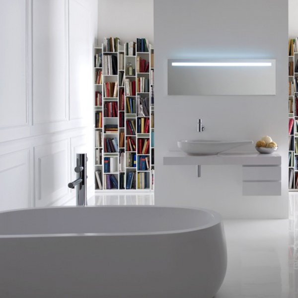 Laufen Alessi One Ванна 183x87x46см, отдельностоящая, овальная, с слив-переливом, сист. подъема, материал: композит