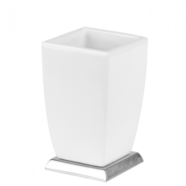 Gessi Mimi Стакан настольный керамический, цвет: Finox/белый