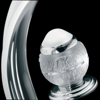 THG Panthere Cristal clair Смеситель для раковины, 3 отв., цвет: хром/прозрачный хрусталь