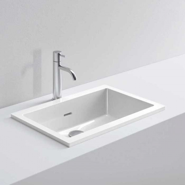 NOORTH milldue edition Раковина 52х35х15.2 см, без отв., цвет: белый