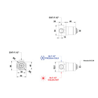 Bongio Внутренняя часть прогрессивного смесителя для душа