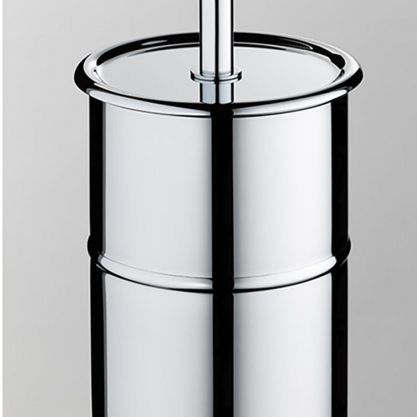 THG Pétale de cristal bleu Ёршик для туалета, подвесной, цвет: хром/синий хрусталь