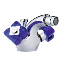 THG Pуtale de cristal bleu Смеситель для биде, 1 отв., цвет: хром/синий хрусталь