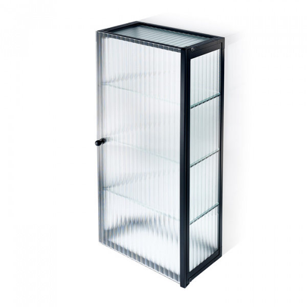 Decor Walther Glas S 3 Шкафчик подвесной 35x19x40см, цвет: черный матовый