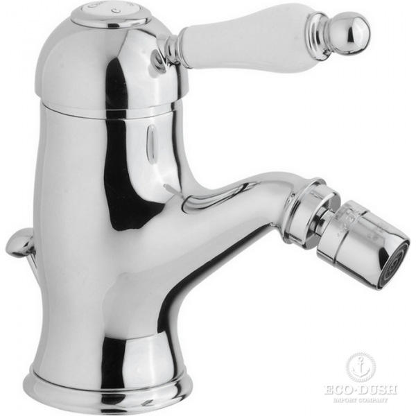 CISAL Arcana Empress Смеситель однорычажный для биде на 1 отверстие с донным клапаном, цвет: хром