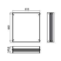 EMCO Prestige2 Монтажная рама 61x66см для встраиваемых зеркальных шкафов 989705006
