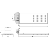 Gessi Eleganza Верхний душ для настенного крепления, цвет: Mirror Steel