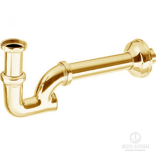 CISAL Сифон для раковины 1&quot1/4 , цвет: золото