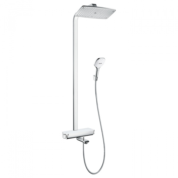 Hansgrohe Raindance Select 360 Showerpipe Душевая система, с верхним душем 36х36см, термостатом и ручным душем, цвет: хром/белый.