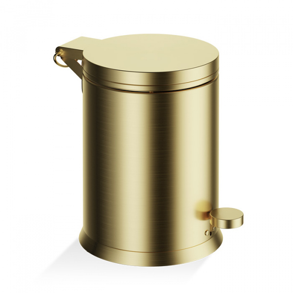 Decor Walther TE 38 SC Ведро 21xh29см, с педалью и крышкой, softclose, напольное, цвет: золото матовое