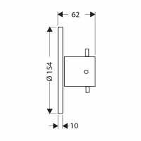 Axor Starck, Запорный вентиль, цвет: хром