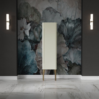 Kerasan Waldorf Колонна подвесная 40х35х129 см, с дверкой, петли справа DX, цвет: белая матовая/ваниль НОЖКИ НА ВЫБОР