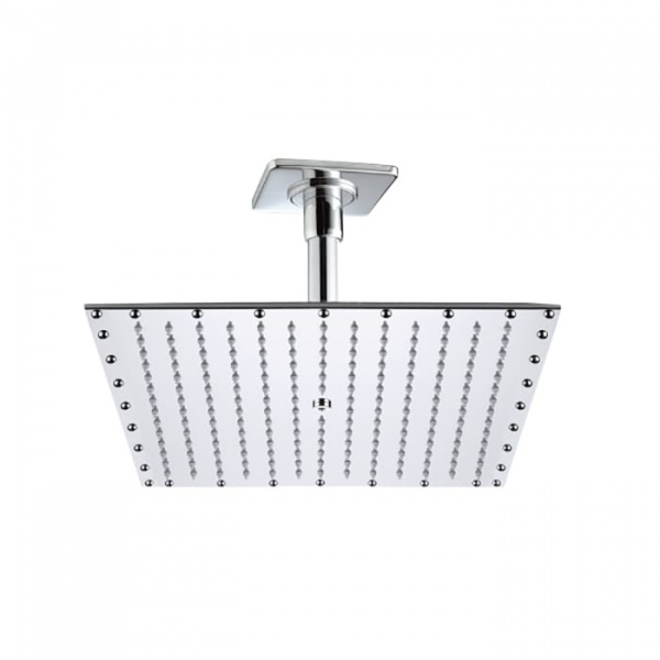 BOSSINI PARIS-RECTANGULAR Верхний душ 400 x 400 мм - потолочный кронштейн 150 мм, цвет: хром