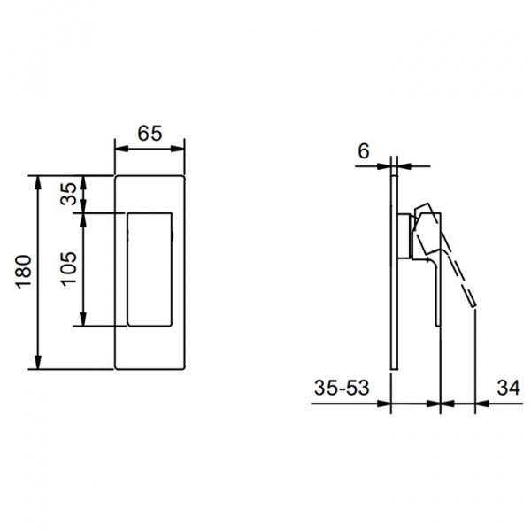 Fantini Mint Смеситель для душа, встраиваемый, цвет: хром