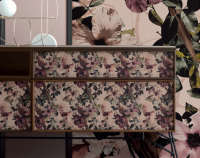 Cerasa Des Комплект подвесной мебели 105 см, Impiallacciato Eucalipto с фасадной частью, с раковиной, и зеркалом высоким с полочкой, цвет: Floreale