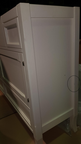 EBAN Arianna Комплект мебели, с раковиной 120см, цвет: pergamon (с незначительными дефектами)