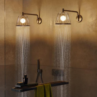 Axor LampShower Верхний душ 1jet, с держателем, цвет: хром