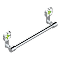 THG CAPUCINE VERT DECOR PLATINE Полотенцедержатель 30см., декор зеленый, цвет: хром