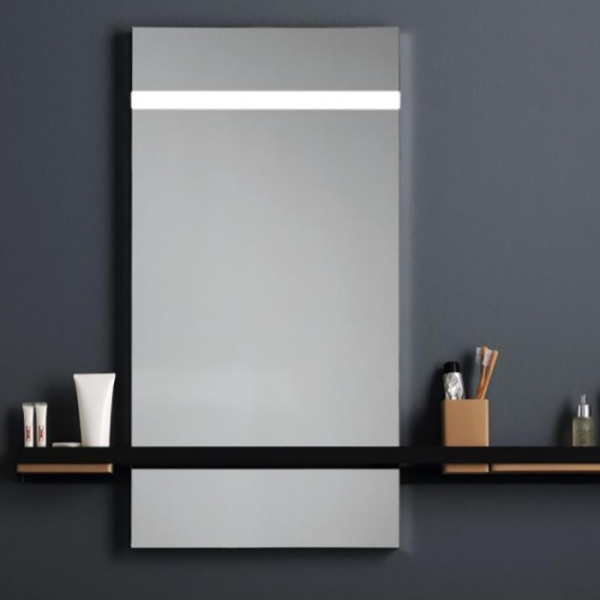 Bertocci Fly Зеркало с подсветкой 40х80см, подвесной, отделка: хром/белый матовый