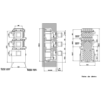 Gessi Eleganza Встраиваемый термостатический смеситель, подключение на 3/4”, с 2мя независимыми выходами, внешняя часть, цвет: хром