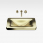 Armani Roca Baia Раковина 66x42 см, без отв., встраиваемая сверху, цвет: matt gold