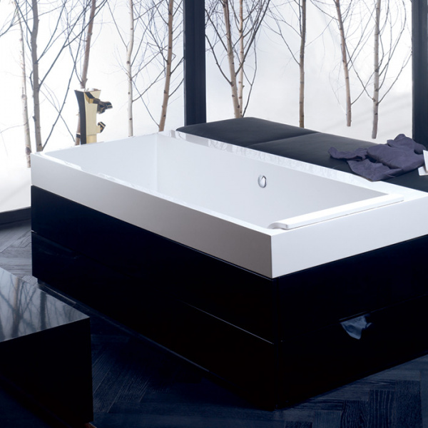Burgbad Crono Ванна отдельностоящая 180x130x59-61 см, прямоугольная, вкл. мебель