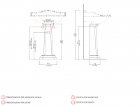 Devon&Devon Oxford Раковина 65х50 см, 3 отв., на пьедестале, цвет: белый