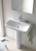 Duravit DuraStyle Раковина 65х44 см, 1 отв., с переливом, цвет: белый